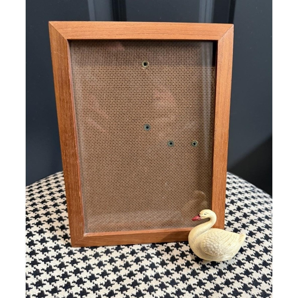 Vintage Swan Repurposed Picture Frame 3D Cottage Country Folk Art Decor